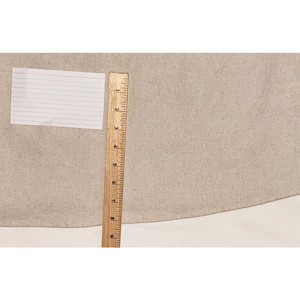 Cider Linen Blend V-Neck Solid Ruffle Ruched Midi Dress Women's 10 - Picture 4 of 10